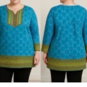Asia Boutique Teal Tunic Size 3X